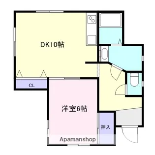 グレース・出雲【1階】の間取り