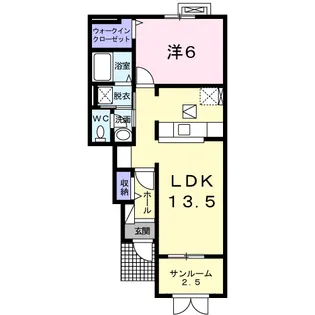 カルマティ B【1階】の間取り