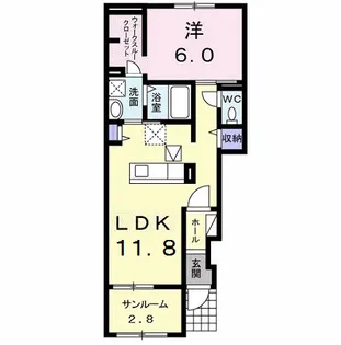 グリーン ヒロⅠ【1階】の間取り
