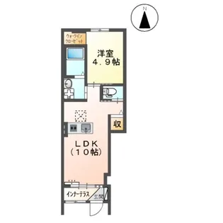 グラン・シャルム 塩冶【1階】の間取り