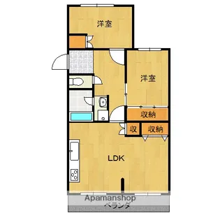 FORESTA【403号室】の間取り