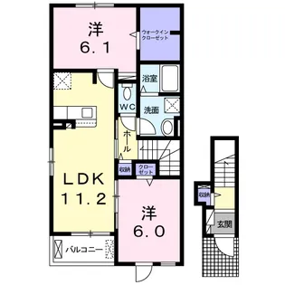 アオラニD【2階】の間取り
