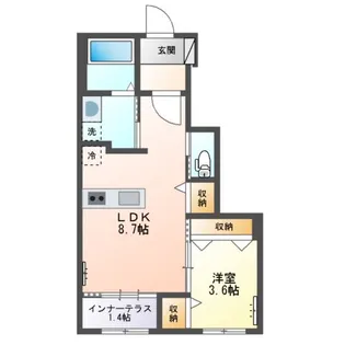 ボヌール【1階】の間取り