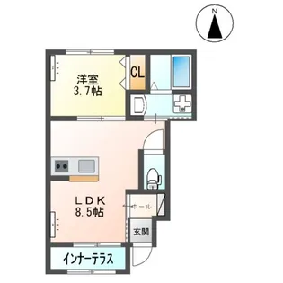 ラ・ガランジア【1階】の間取り