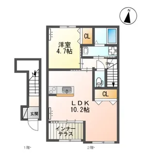 メゾン グレーシア【2階】の間取り