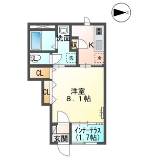 ジンジャーポット【102号室】の間取り