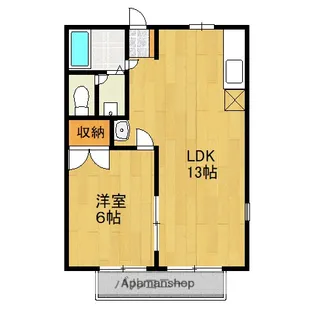 パティオエステートE【202号室】の間取り