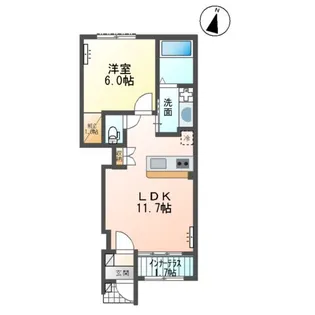 サン フィールド【105号室】の間取り