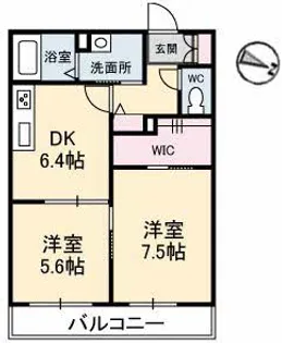 ECRARGE C棟【1階】の間取り