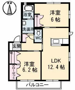 IMAGE M C棟【1階】の間取り