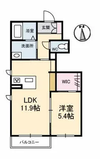 GARDENS天神【1階】の間取り