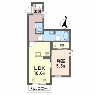 クローバー【2階】の間取り