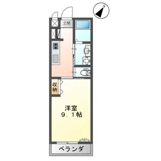 シャンボール・ジェイ【1階】の間取り