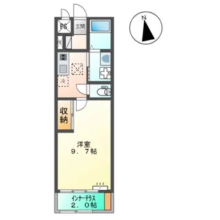 シャリス大津【1階】の間取り