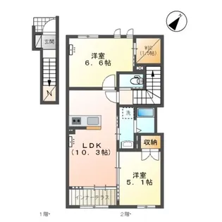 カナル・セカンド【2階】の間取り