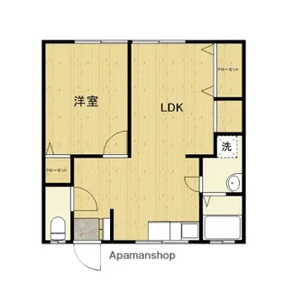 三條屋アパート【207号室】の間取り