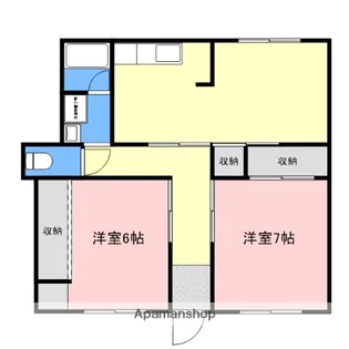 メゾンドコスモ【1階】の間取り