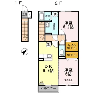 アルトピーノ【2階】の間取り