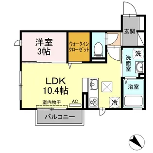 アベニーレ Ⅱ【1階】の間取り