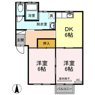 コーポシグマ【1階】の間取り