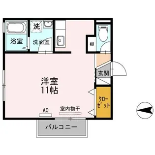 リビングタウン神原 B棟【2階】の間取り