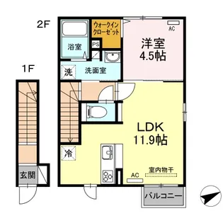 アーバンコート【2階】の間取り