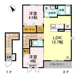 フォルトゥーナ【2階】の間取り
