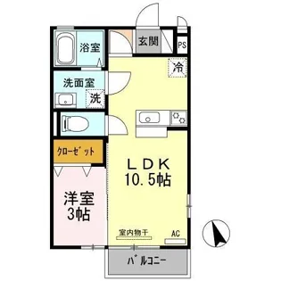 リビングタウン塩冶南【2階】の間取り