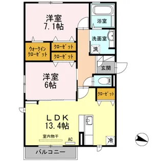 ツインテラス Ⅴ【2階】の間取り