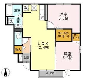 エコピュア【1階】の間取り