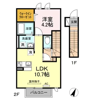 エスペランサ B【2階】の間取り