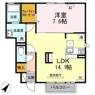 グランシャリオ【1階】の間取り