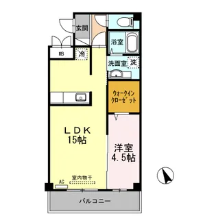 アネーロ枝大津【2階】の間取り