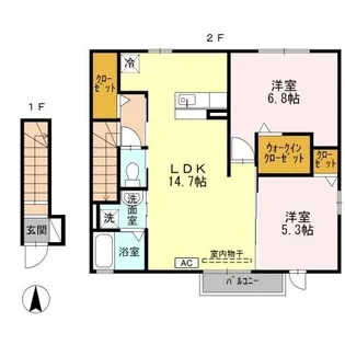 エコピュア【2階】の間取り