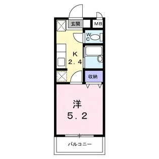 メゾンM・K Ⅴ【2階】の間取り