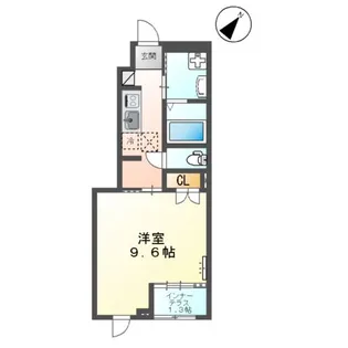 カーサ・グレイス【1階】の間取り