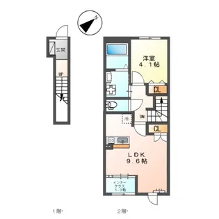 カーサ・グレイス【2階】の間取り