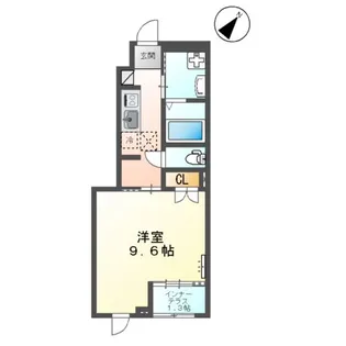 カーサ・グレイス【1階】の間取り