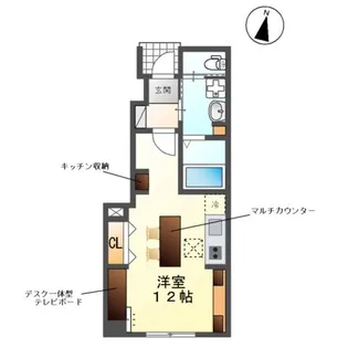1Rの間取り画像