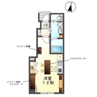 1Rの間取り画像