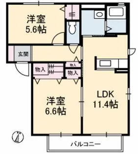 グリーンヒルズ C棟【2階】の間取り