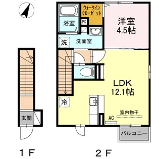 プラモニー【2階】の間取り