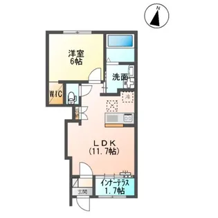 ポルテ リュミエール【1階】の間取り