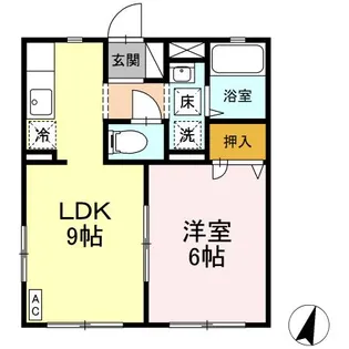 エスポアール 壱番館【1階】の間取り