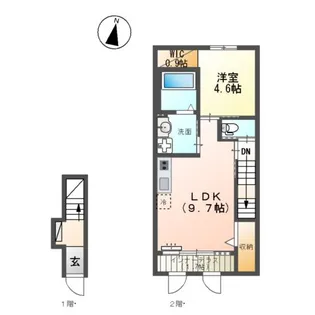 アークリタ【203号室】の間取り