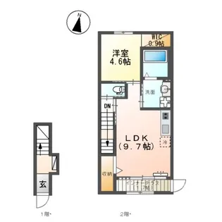アークリタ【208号室】の間取り