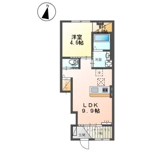 アークリタ【107号室】の間取り