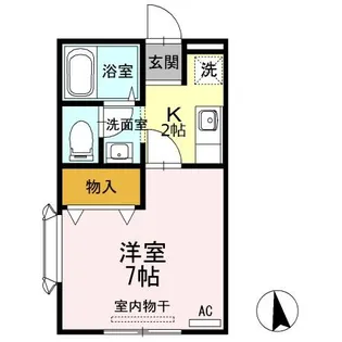 サンティエ【2階】の間取り