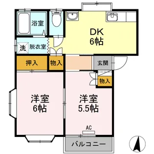 ルグランIII A【2階】の間取り