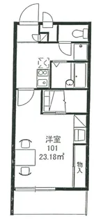 レオパレス古志大橋北サイド【304号室】の間取り